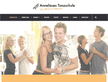 Tablet Screenshot of annelieses-tanzschule.de